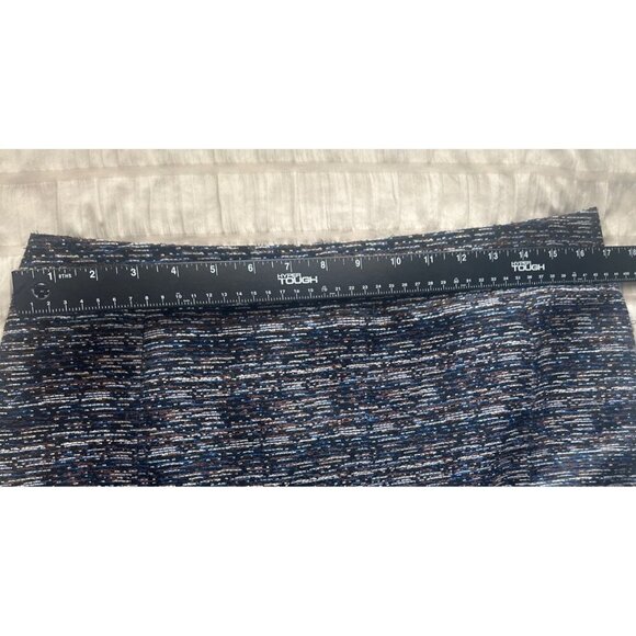 Halogen Womens Textured Pencil Skirt Size 12 Blue/Black Polyester - Picture 8 of 9